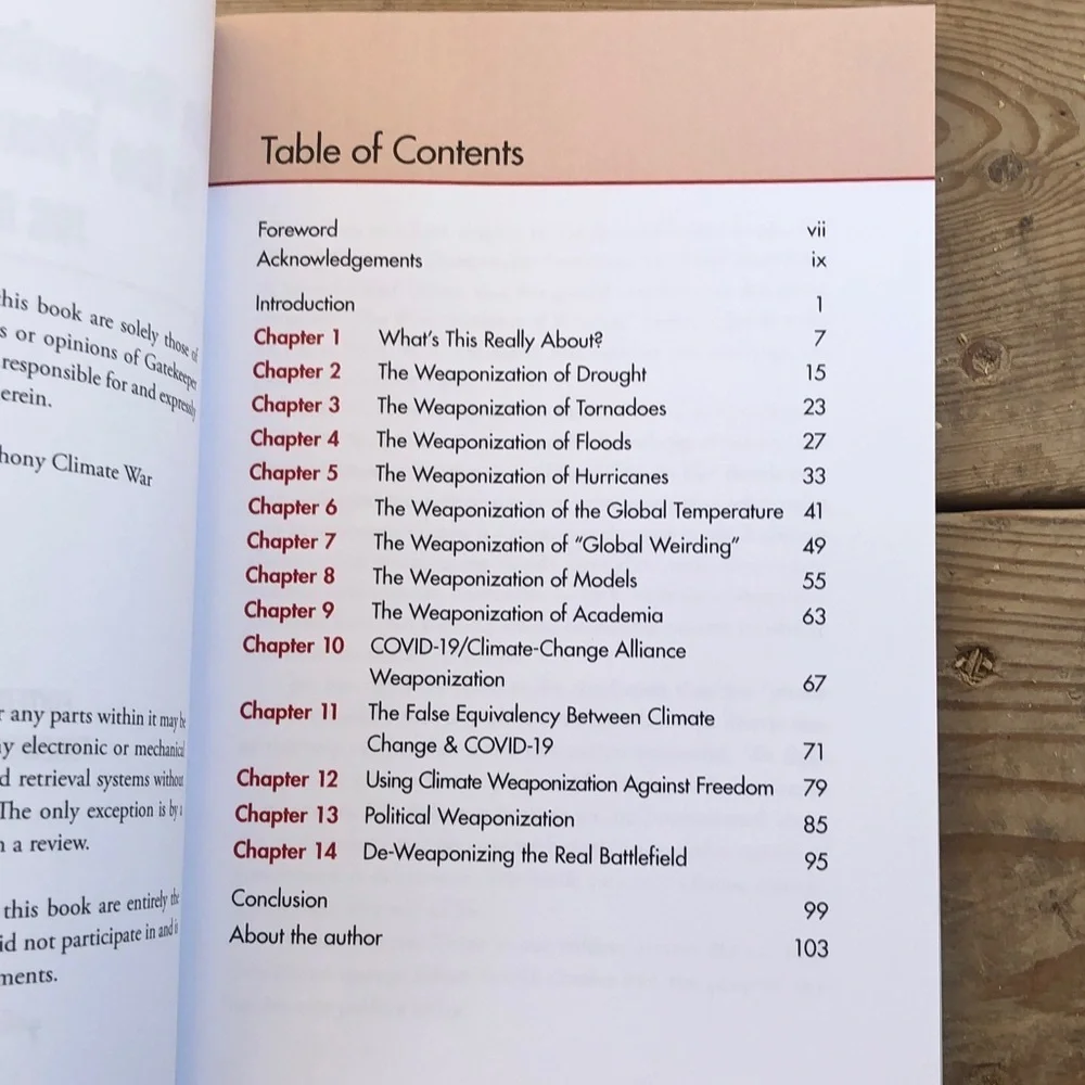 The Weaponization of Weather in the Phony Climate War Book